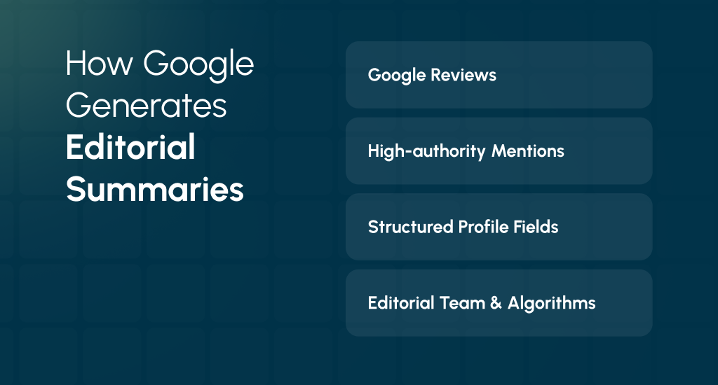 How Google Generates Editorial Summaries