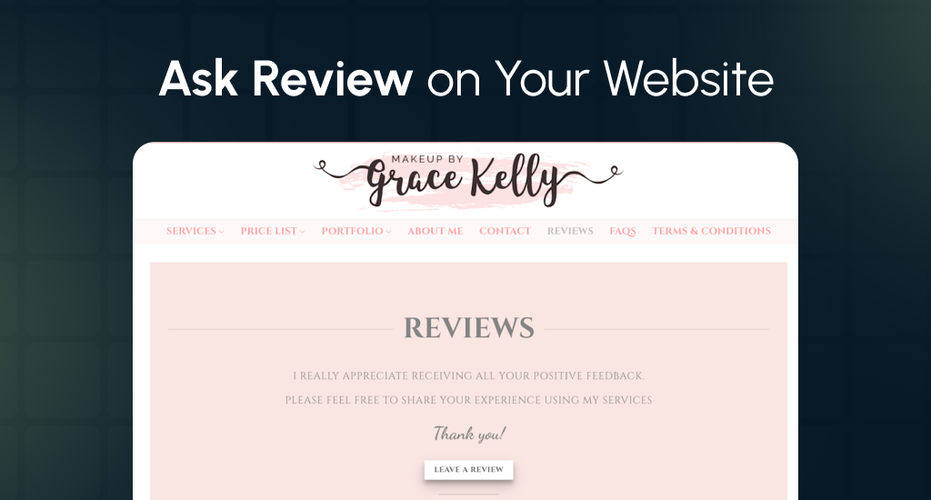 Ask Review on Your Website