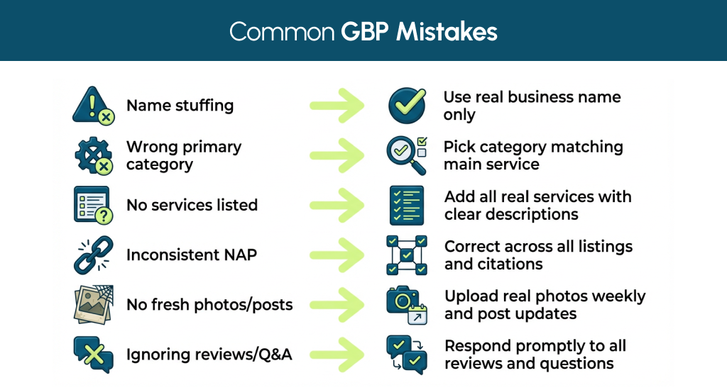 Common GBP Mistakes