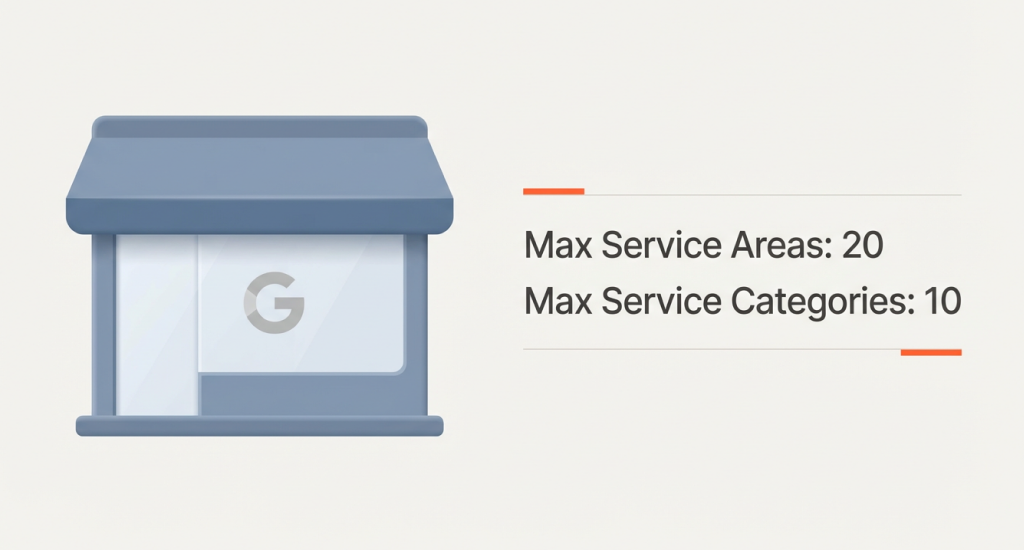 GBP Service Area and Category Limit